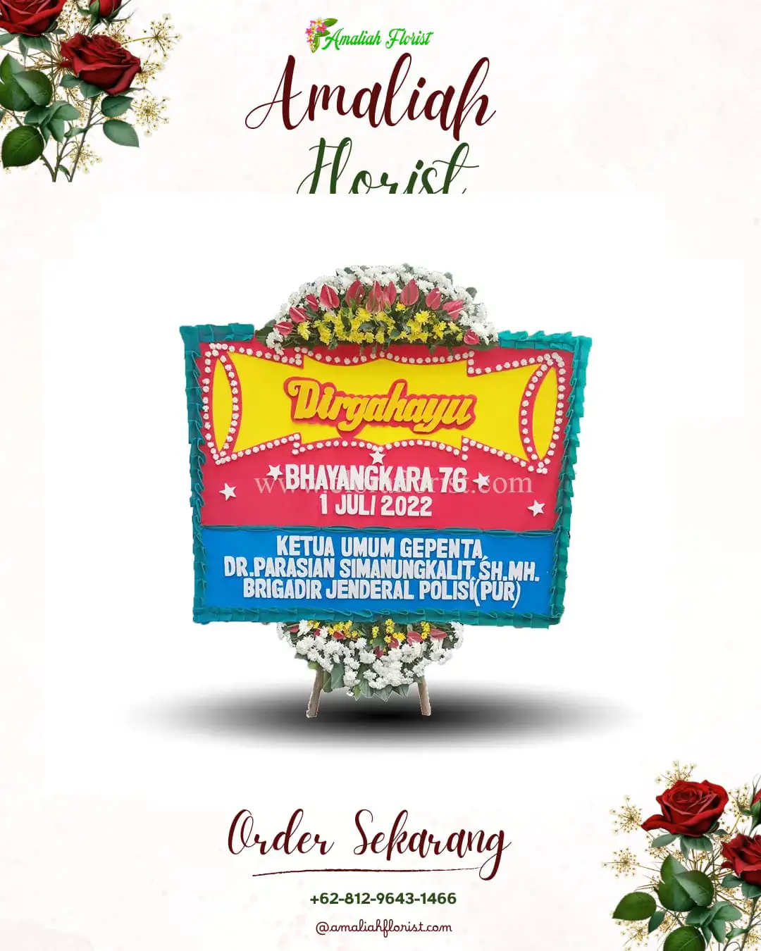 Papan Bunga HUT Ulang Tahun Nanga Tayap